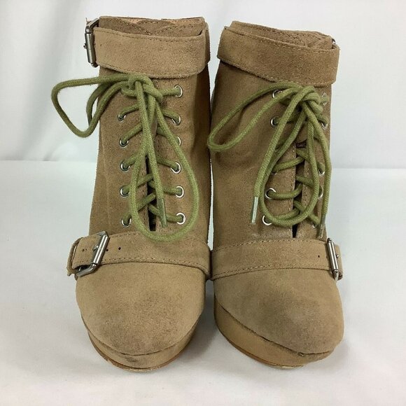 Colin Stuart Wedge Platform Booties 7M - Picture 4 of 8